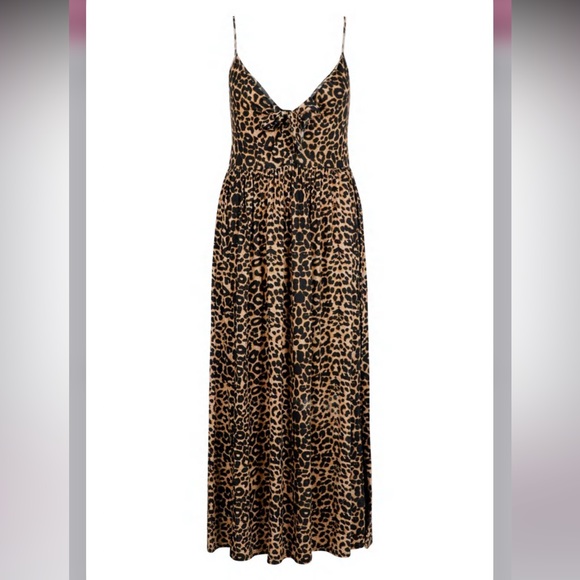 •BOOHOO•14•PLUS LEOPARD MAXI DRESS• - Picture 5 of 9